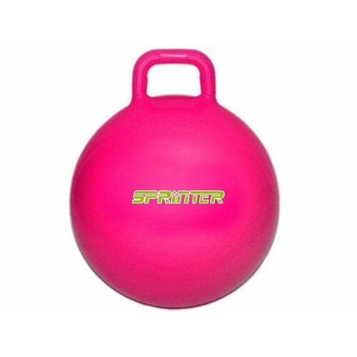 Мяч-прыгун с ручками SPRINTER d-60 см (малиновый)