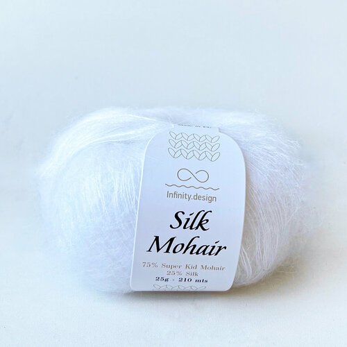 Infinity Design Silk Mohair (1001 Optical White)