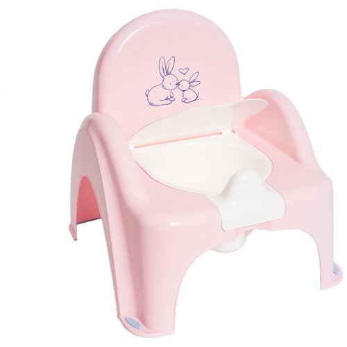 Горшок-стульчик кролики антискольз. (упак.15шт.) (Tega) (розовый)