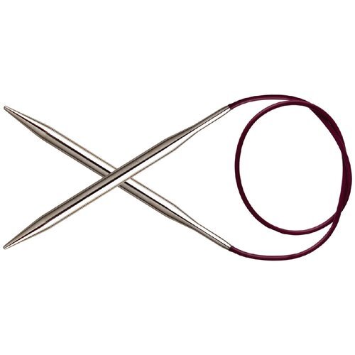 Спицы для вязания Knit Pro круговые, металлические, укороченные Nova Metal 3мм, 50см, арт.10385