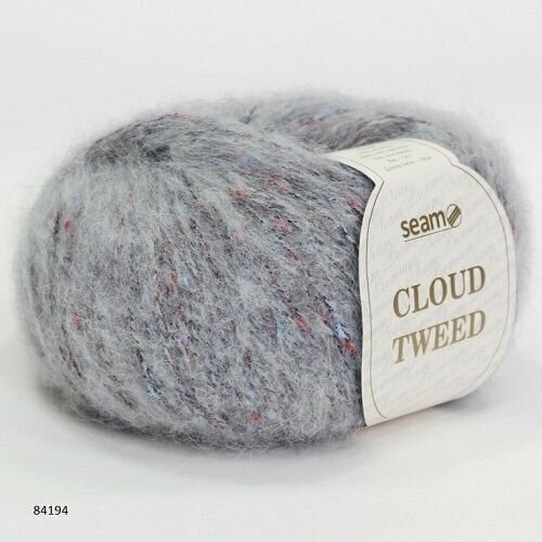 Пряжа Seam Cloud Tweed Сеам Клауд Твид, 84194, 40% альпака файн 30% вискоза 30% полиамид, 50г, 150м, 1моток
