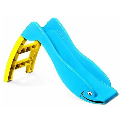 Горка «Дельфин», цвет голубой, жёлтый