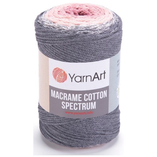 Пряжа YarnArt Macrame Cotton Spectrum, 80 % хлопок, 20 % полиэстер, 250 г, 225 м, 4 шт., 1306 225 м