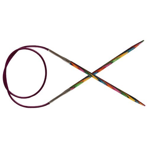 Спицы для вязания Knit Pro круговые, деревянные Symfonie 80см, 6,50 мм, арт.21342