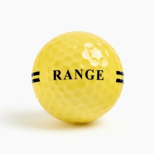 Мяч для гольфа PGM 'Range', двухкомпонентный, d-4.3, жёлтый