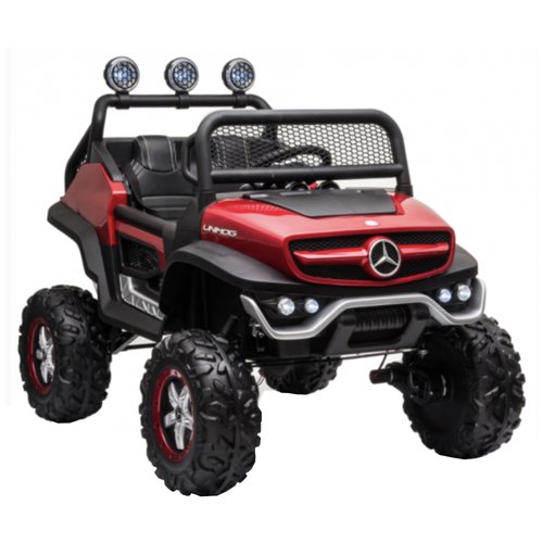 RiverToys Автомобиль Mercedes-Benz Unimog Mini P777BP, вишневый глянец