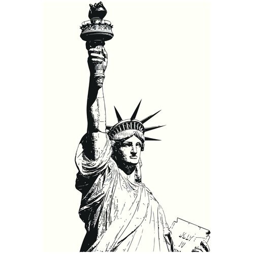 Картина по номерам «Статуя свободы», 40x60 см, Живопись по Номерам
