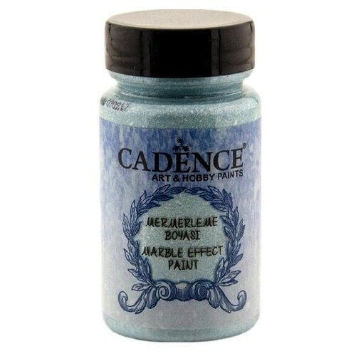 Акриловая краска Cadence Marble Effect Paint Metallic. Blue-113