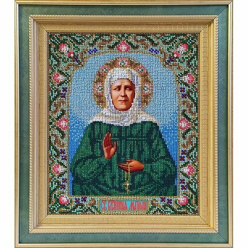 Набор для вышивания Galla Collection Икона 'Матрона Московская', бисером, ткань с нанесенным рисунком