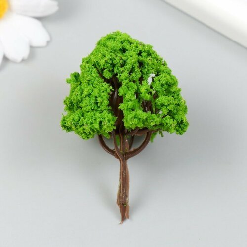 Искусственное растение для творчества пластик 'Зелёное дерево' 6 см 2 шт.