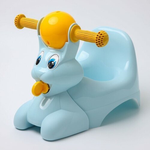 Горшок-игрушка «Зайчик», пастельно-голубой