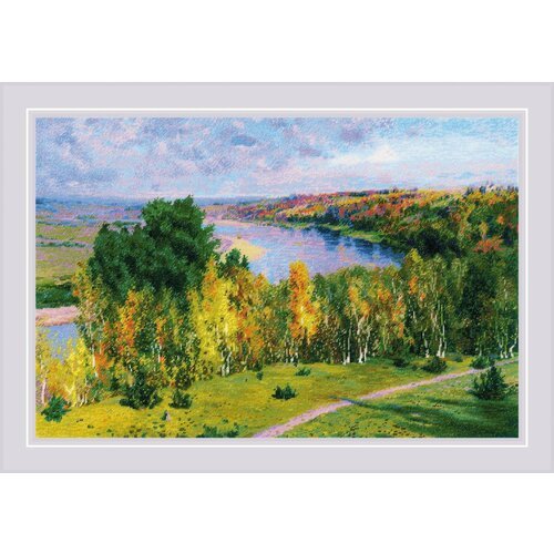 «Золотая осень» по мотивам картины В. Поленова'-2048 вышивка (вышивка крестом)