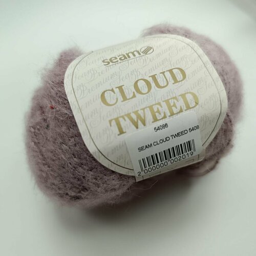 Пряжа Seam Cloud Tweed Сеам Клауд Твид, 54086, 40% альпака файн 30% вискоза 30% полиамид, 50г, 150м, 1моток