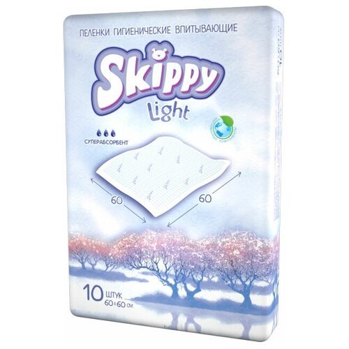 Гигиенические пеленки детские Skippy Light, р-р 60x60 (30шт.)