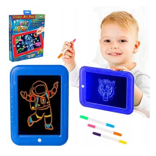 Световой планшет для рисования Magic Pad / Планшет для рисования светом детский / цвет микс