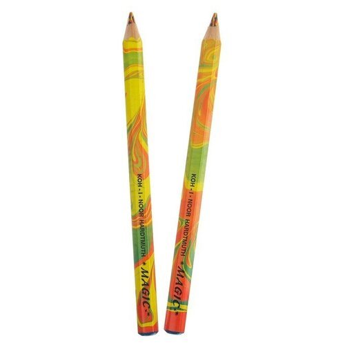 Koh-I-Noor Набор 2 штуки карандаш с многоцветным грифелем Koh-I-Noor Magic, утолщённый (1181215)
