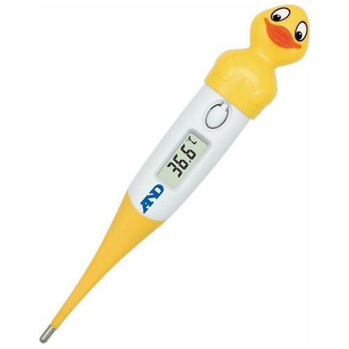 A&D Термометр электронный A&D DT-624 'Утенок' желтый/белый
