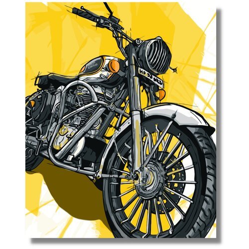 Картина по номерам 'Motorbike' на холсте с подрамником 40х60