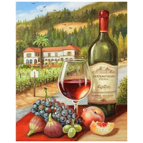 Картина по номерам Colibri Вилла с виноградником 40х50 см Холст на подрамнике