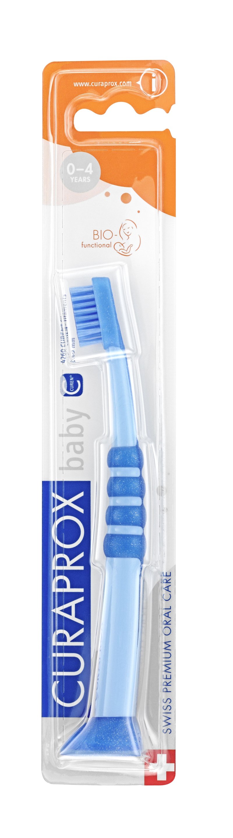Curaprox Детская зубная щетка 'Куракид' от 0 до 4 лет, с гумированной ручкой (Curaprox, Детская продукция)