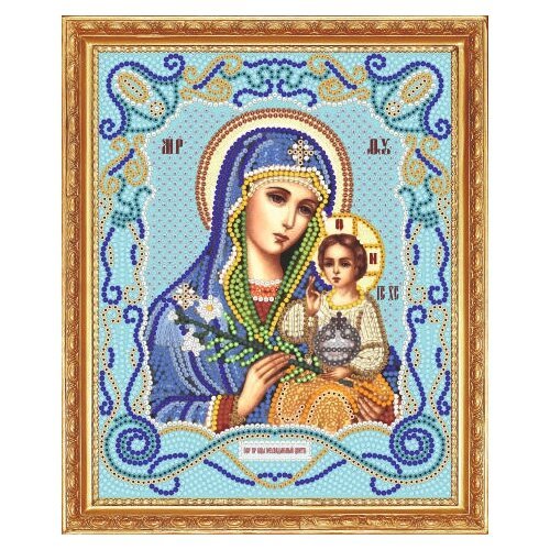 Алмазная мозаика Икона Божией матери Неувядаемый цвет 19x24 М-208