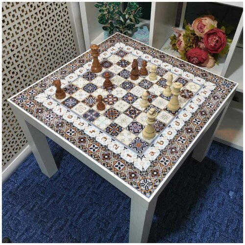 Набор алмазной вышивки 'Шахматный столик', размер 53,75х53,75см , 17 цветов