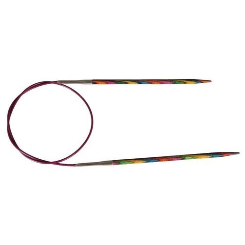 Спицы Knit Pro круговые Symfonie 21341, диаметр 6 мм, длина 80 см, общая длина 80 см, разноцветный