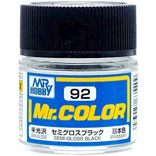 Mr.Color Краска эмалевая цвет Черный полуматовый, 10мл