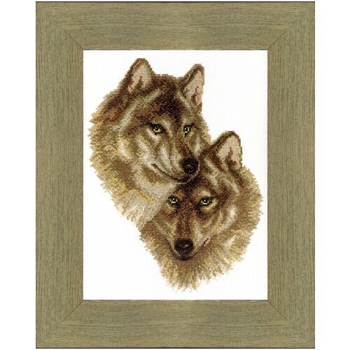 ВТ-058 Набор для вышивания крестом Crystal Art Волк и волчица