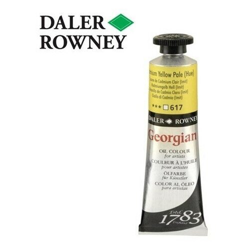 Масляные Daler Rowney Краска масляная Daler-Rowney GEORGIAN 38мл, 617 Кадмий желтый светлый (имитация)
