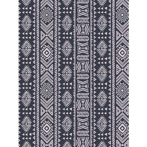 Отрезная ткань для мебели Ambesonne 'Африканский орнамент моно' метражом для рукоделия и шитья, сатен, 185 см