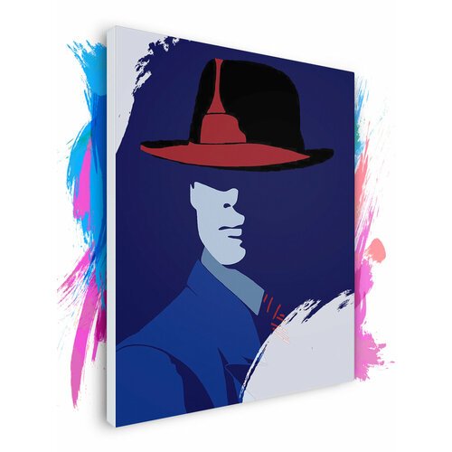 Картина по номерам на холсте Мистер в шляпе, 90 х 120 см