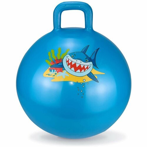 Надувной попрыгун мяч Altacto 'Добрая акула' (макс. нагрузка 60 кг, голубой)