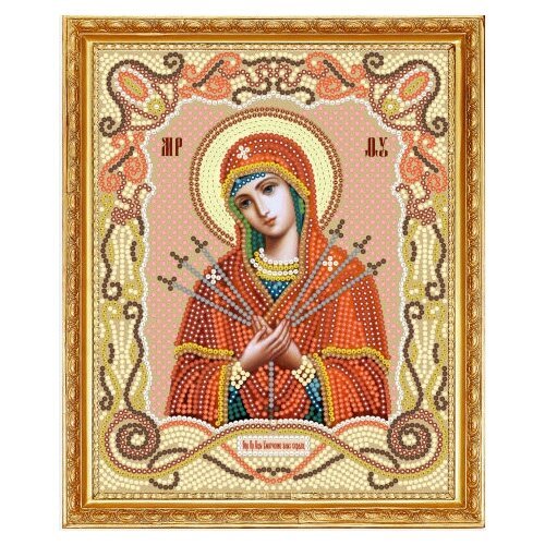 Алмазная мозаика Икона Божией матери Умягчение злых сердец 19x24 М-212