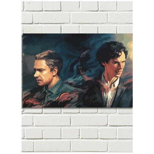 Картина по номерам Шерлок Sherlock (Бенедикт Камбербетч, Ватсон) - 9024 Г 60x40