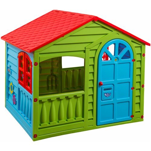 Домик PalPlay (Marian Plast) Happy Children's House 360, красный/голубой/зеленый