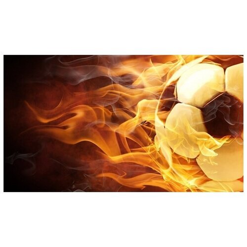 Набор алмазной вышивки 'Огненный футбол', размер 50х28 см, 37 цветов