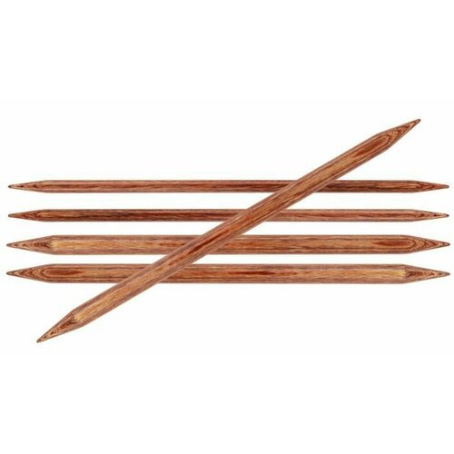 Спицы для вязания Knit Pro чулочные, деревянные Ginger 5,5мм, 20см, арт.31030
