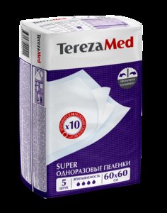 TerezaMed Пеленки супер 60 х 60 5 шт