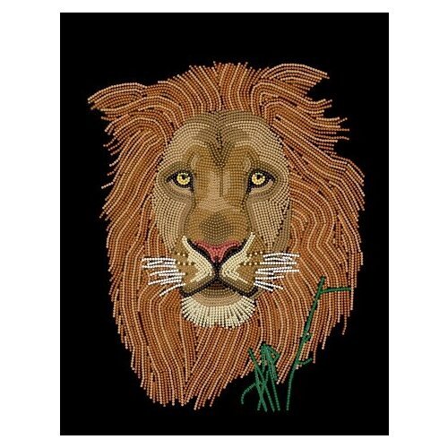 Алмазная мозаика 'Царь', 30x40см, животные/лев