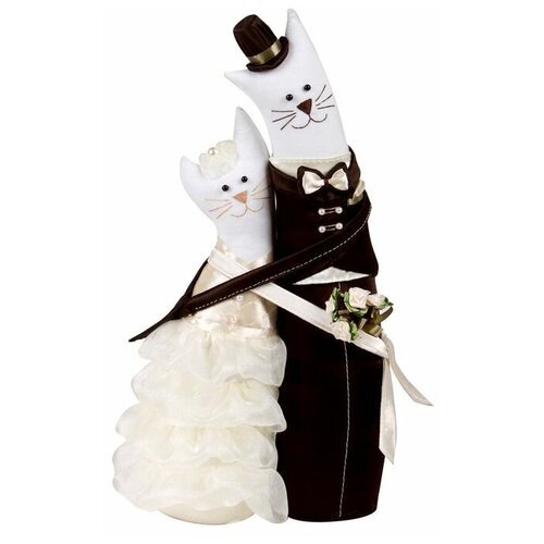 Набор для шитья «Коты-обнимашки свадебные», Miadolla