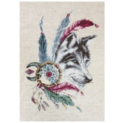Набор для вышивания «Волк», 18x25 см, Luca-S