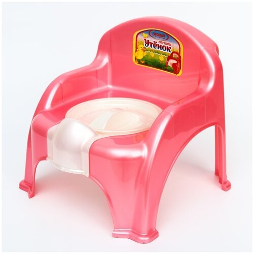 Горшок-стульчик 'Утёнок' с крышкой, цвет розовый /товары для малышей / детский туалет / гигиена и уход (1 шт.)