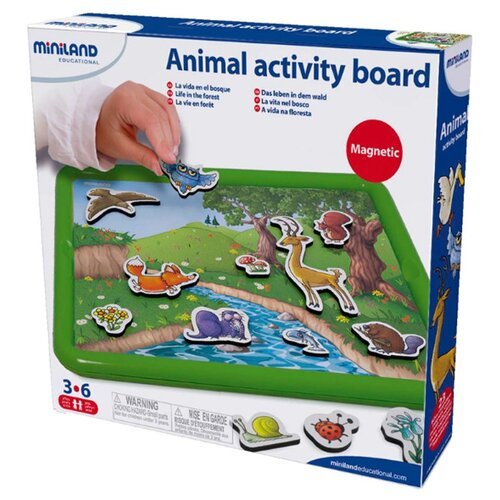 Доска для рисования детская Miniland Животные в лесу (97934)