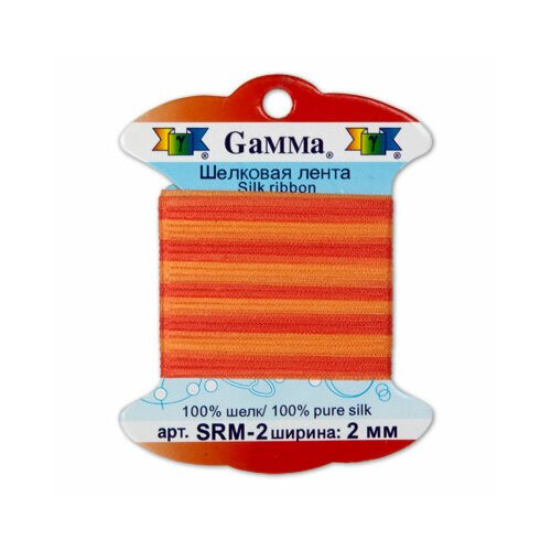 Gamma' шелковая SRM-2 0.2 - 2 мм 9.1 м цвет M028 гр. розовый/бл. бордовый