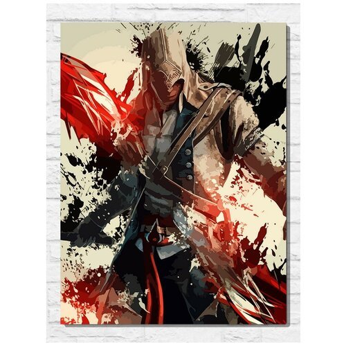 Картина по номерам на холсте игра Assassin's Creed 3 - 11495 В 30x40