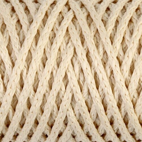 Шнур для вязания 'Классик' без сердечника 100% полиэфир ширина 4мм 100м (кремовый) 4524615