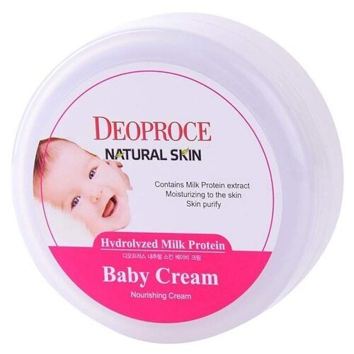 Deoproce Крем детский Natural Skin питательный с гидролизованным молочным протеином, 100 мл, 100 г