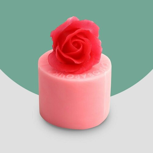 Форма силиконовая для мыла Роза очарование 3D