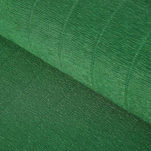 Cartotecnica Rossi Бумага для упаковок и поделок, гофрированная, тёмно-зелёная, зеленая, однотонная, двусторонняя, рулон 1 шт, 0,5 х 2,5 м
